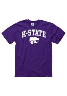 K-State Wildcats Purple Arch Short Sleeve T Shirt