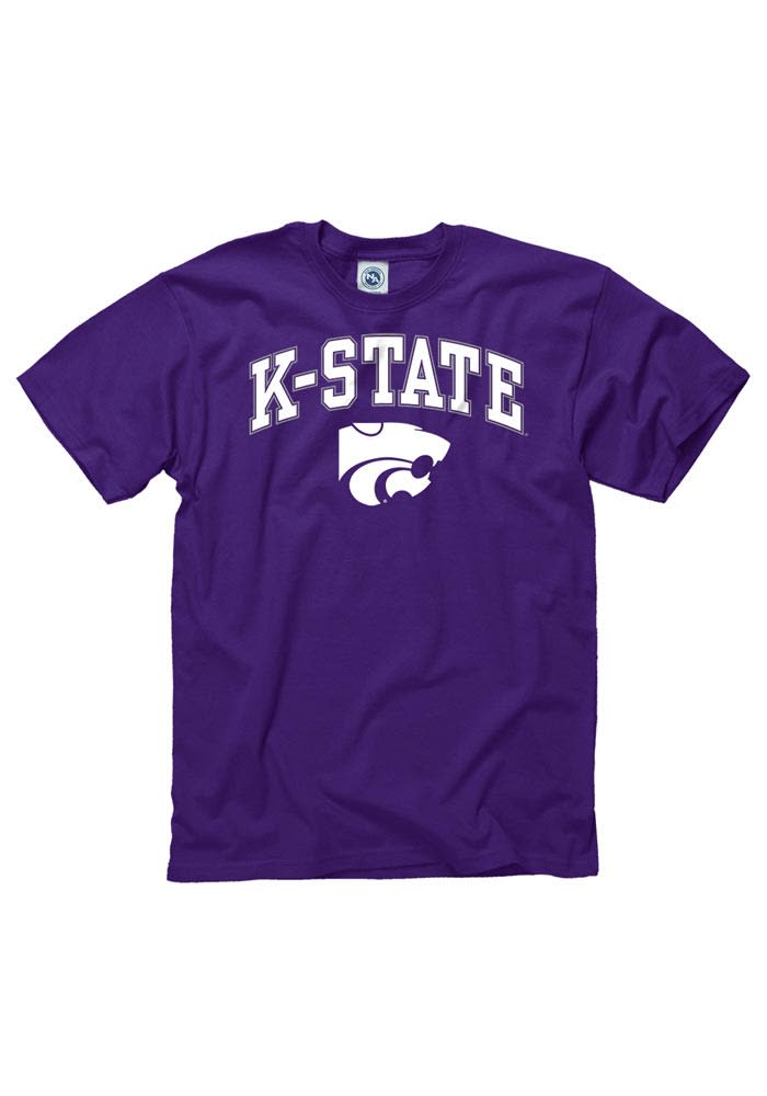 K-State Wildcats Purple Arch Short Sleeve T Shirt