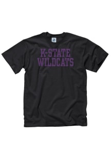 K-State Wildcats Black Basic Short Sleeve T Shirt