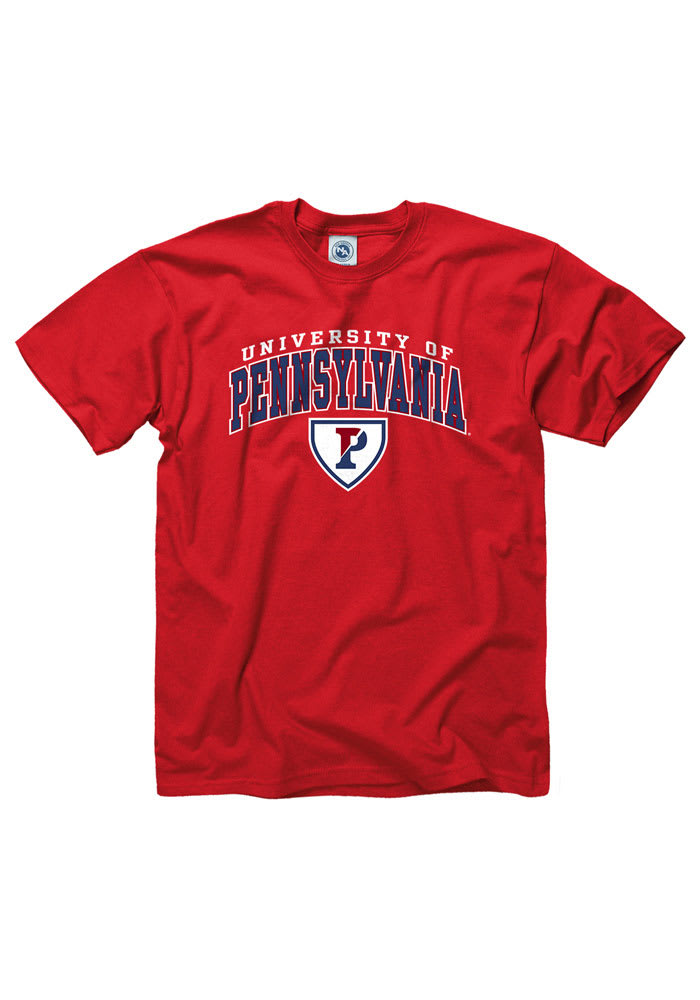 Pennsylvania Quakers Red Arch Short Sleeve T Shirt