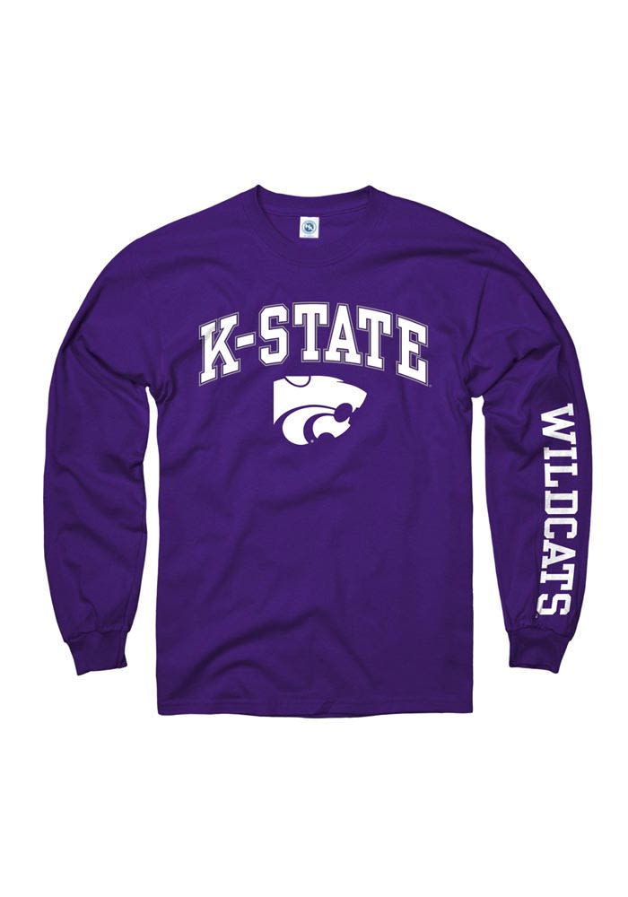 K-State Wildcats Purple Arch Long Sleeve T Shirt