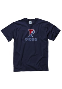 Pennsylvania Quakers Navy Blue Big Logo Short Sleeve T Shirt