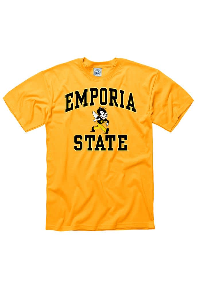 Emporia State Hornets Gold #1 Design Short Sleeve T Shirt