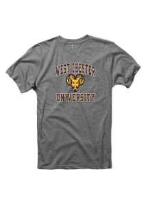 West Chester Golden Rams Grey Big Arch Logo Short Sleeve T Shirt