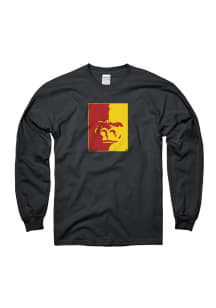 Pitt State Gorillas Black Big Logo Long Sleeve T Shirt