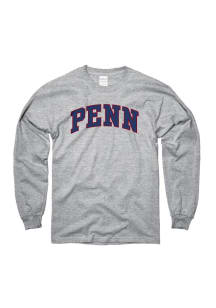 Pennsylvania Quakers Grey Bold Arch Long Sleeve T Shirt