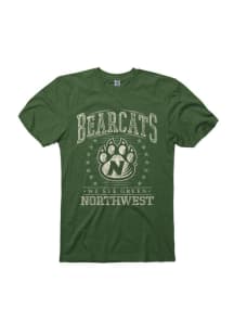 Northwest Missouri State Bearcats Green Dusted Short Sleeve T Shirt