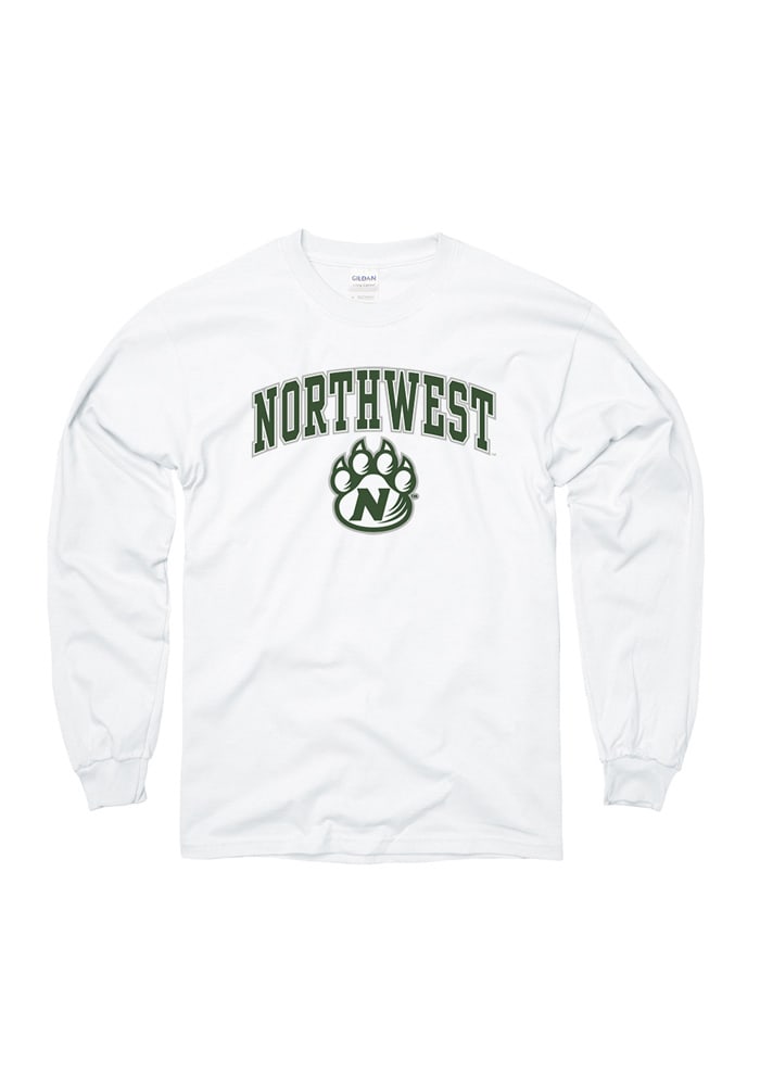 Northwest Missouri State Bearcats White Midsize Long Sleeve T Shirt