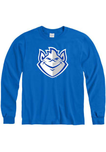 Saint Louis Billikens Blue Big Logo Long Sleeve T Shirt