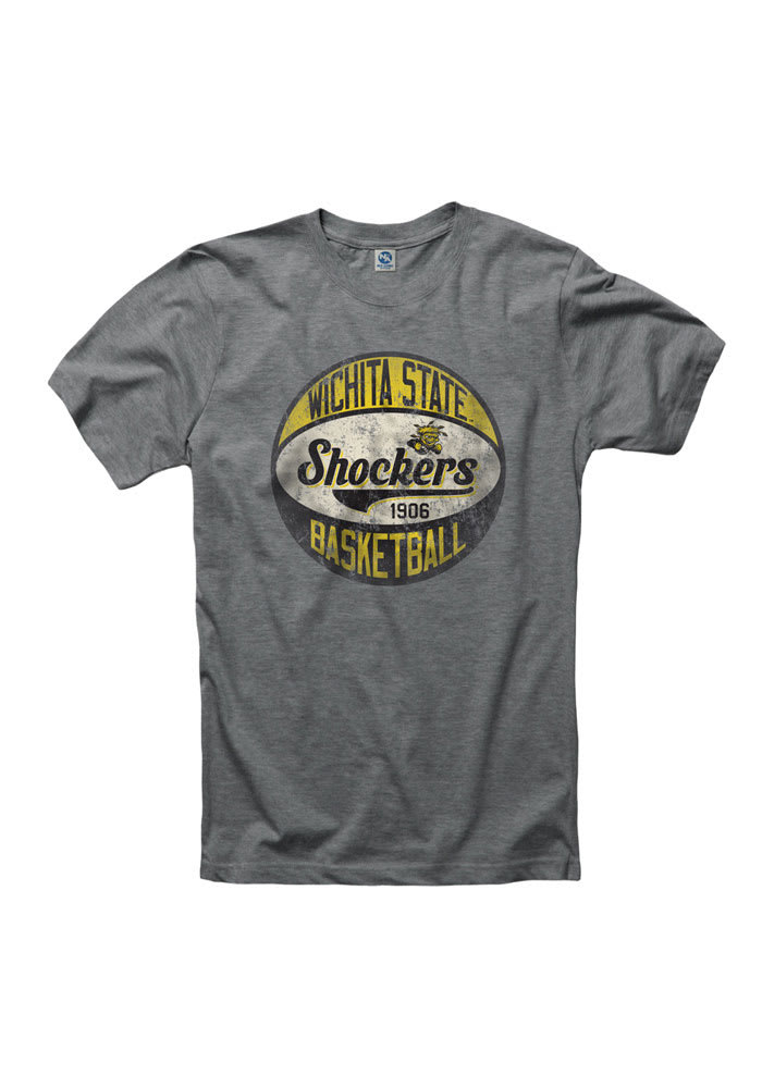 Wichita State Shockers Grey Retro Short Sleeve T Shirt