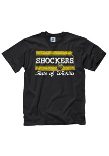 Wichita State Shockers Black Locator Short Sleeve T Shirt