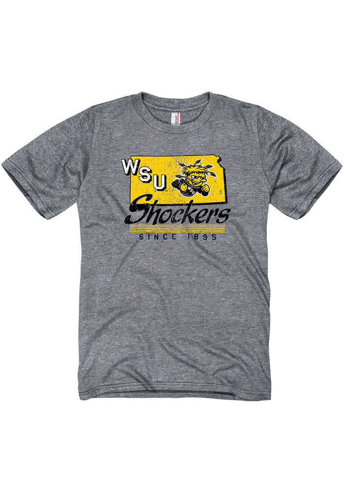 Wichita State Shockers Grey Stated Short Sleeve T Shirt