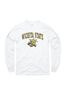 Wichita State Shockers White Midsize Distressed Long Sleeve T Shirt