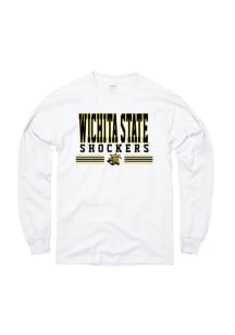 Wichita State Shockers White Stripes Long Sleeve T Shirt