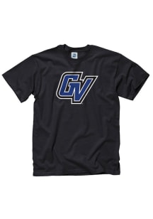 Grand Valley State Lakers Black Big Logo Short Sleeve T Shirt