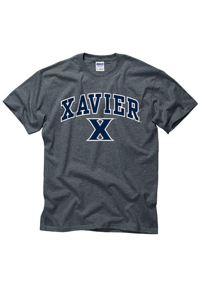 Xavier Musketeers Grey Arch Logo Short Sleeve T Shirt
