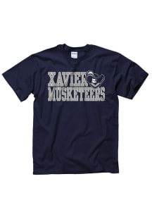 Xavier Musketeers Navy Blue Slogan Short Sleeve T Shirt