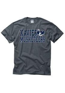 Xavier Musketeers Grey Slogan Short Sleeve T Shirt