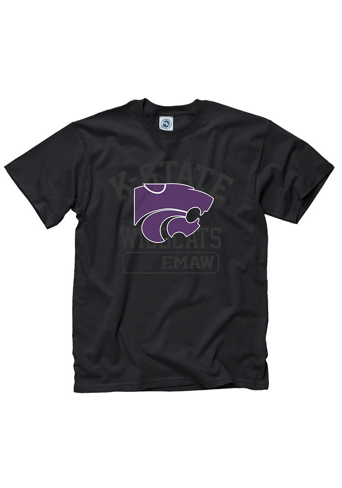 K-State Wildcats Black Focus Short Sleeve T Shirt