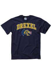 Drexel Dragons Navy Blue Arch Short Sleeve T Shirt