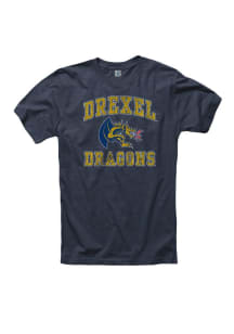 Drexel Dragons Grey #1 Design Short Sleeve T Shirt