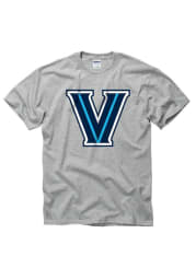 Villanova Wildcats Grey Big Logo Short Sleeve T Shirt