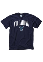 Villanova Wildcats Navy Blue Arch Short Sleeve T Shirt