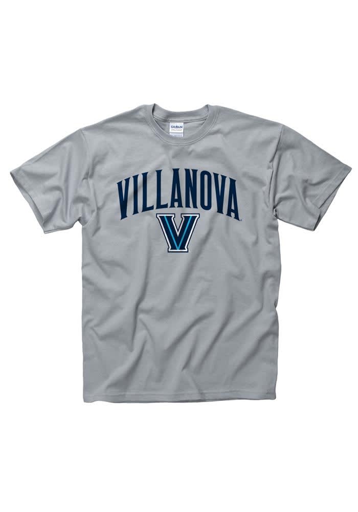 Villanova Wildcats Grey Arch Short Sleeve T Shirt