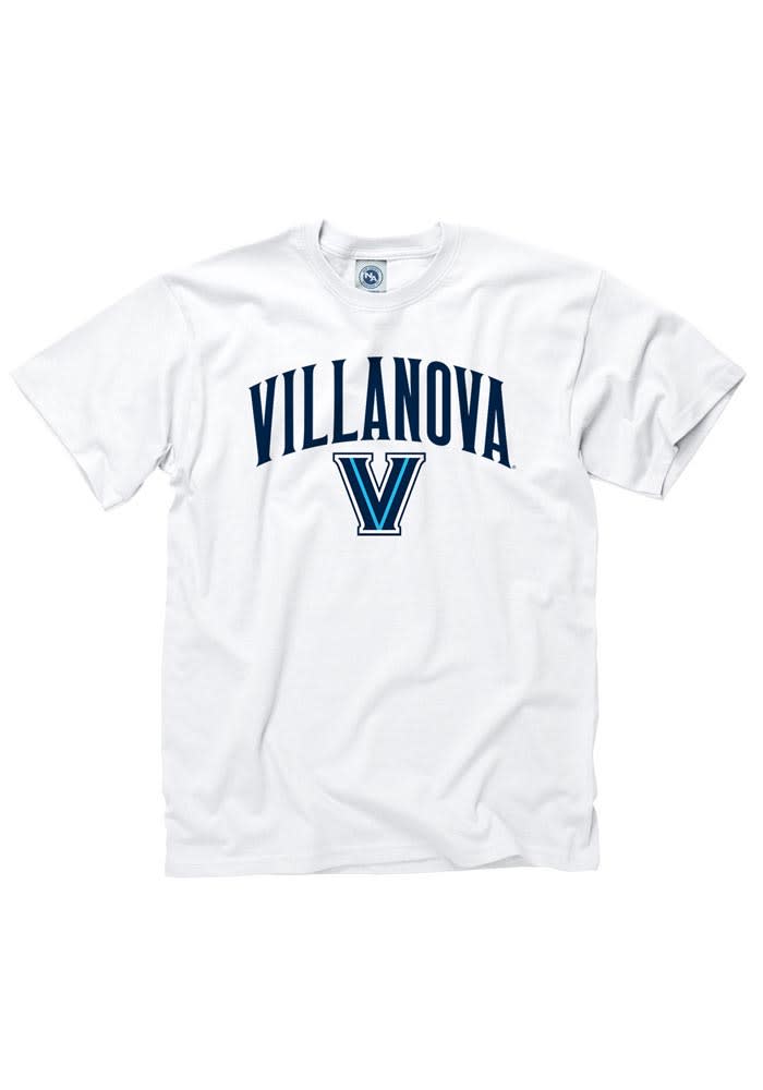 Villanova Wildcats White Arch Short Sleeve T Shirt