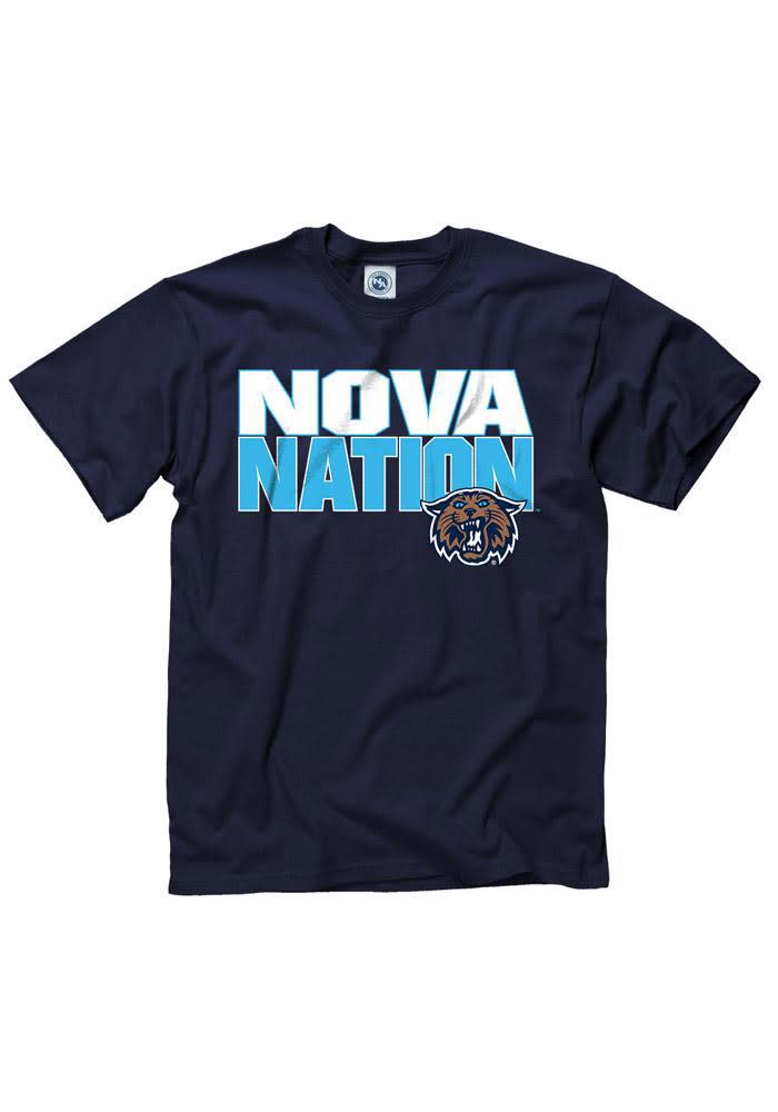 Villanova Wildcats Navy Blue Slogan Short Sleeve T Shirt