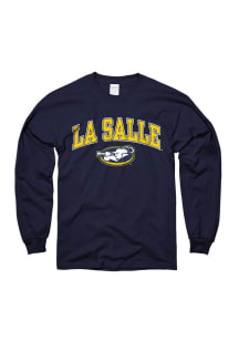 La Salle Explorers Navy Blue Arch Long Sleeve T Shirt