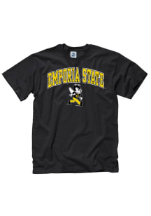 Emporia State Hornets Black Arch Short Sleeve T Shirt