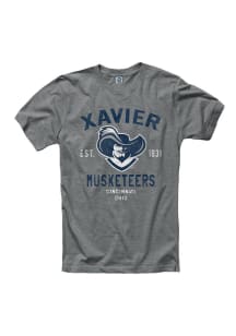 Xavier Musketeers Grey Throwback Short Sleeve T Shirt