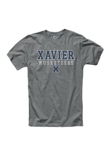 Xavier Musketeers Grey Wornout Short Sleeve T Shirt