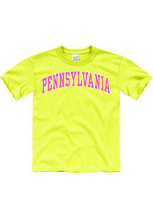 Pennsylvania Kids  Neon Short Sleeve T-Shirt
