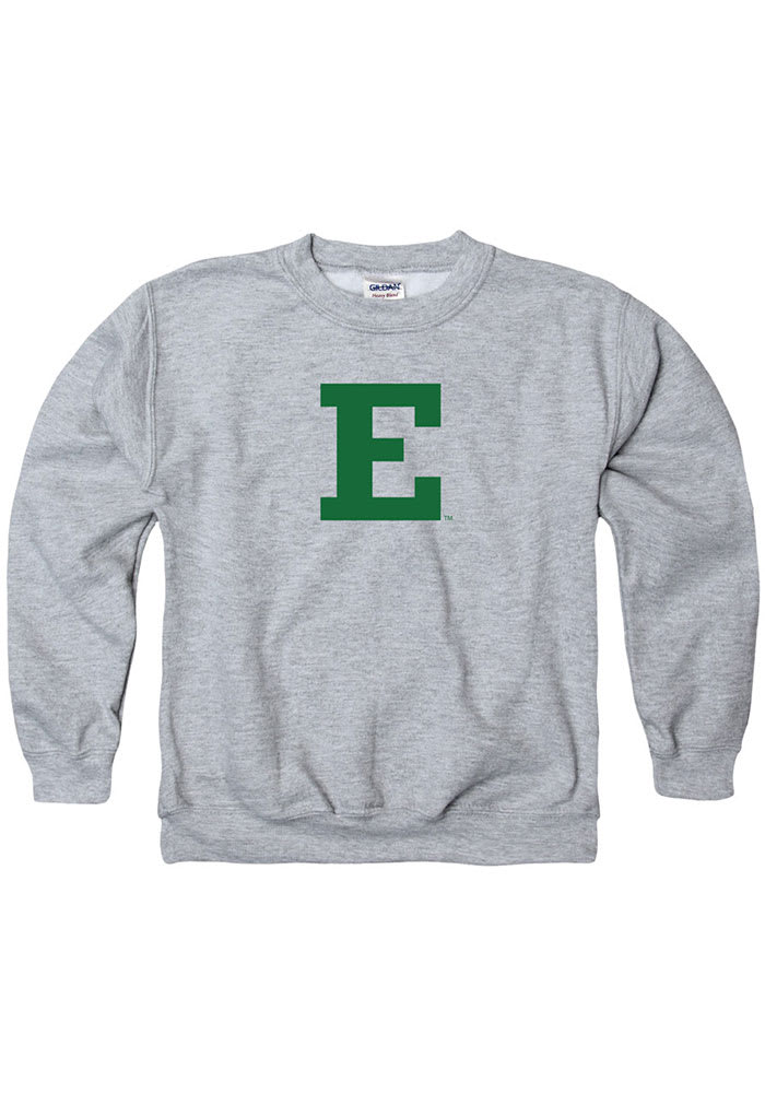 Eastern Michigan Eagles Kids Grey Logo Long Sleeve Crew Sweatshirt
