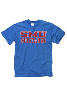 SMU Mustangs Blue Rally Loud Short Sleeve T Shirt
