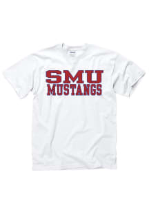 SMU Mustangs White Rally Loud Short Sleeve T Shirt