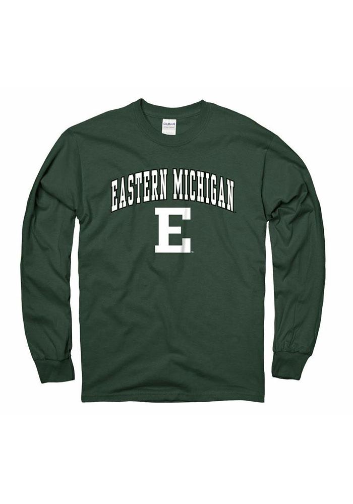 Eastern Michigan Eagles Green Arch Long Sleeve T Shirt
