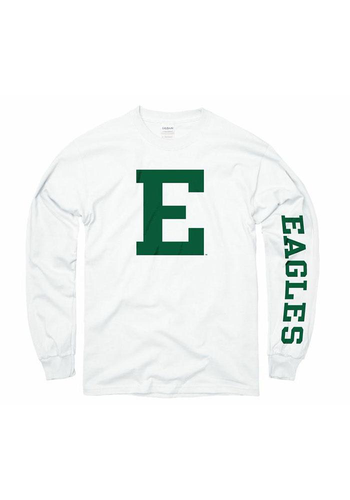 Eastern Michigan Eagles White Big Logo Long Sleeve T Shirt