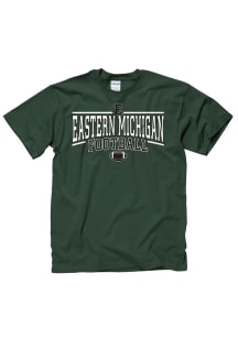 Eastern Michigan Eagles Green Linked FB Short Sleeve T Shirt