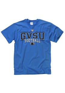 Grand Valley State Lakers Blue Linked Football Short Sleeve T Shirt