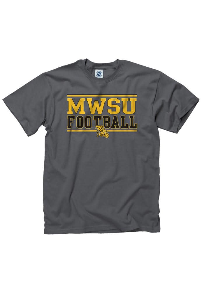Missouri Western Griffons Charcoal Football Short Sleeve T Shirt