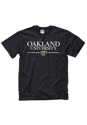 Oakland University Golden Grizzlies Black Rally Loud Short Sleeve T Shirt