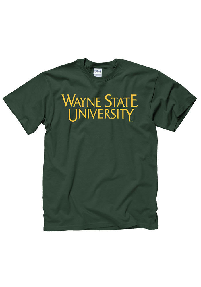 Wayne State Warriors Green Rally Loud Short Sleeve T Shirt