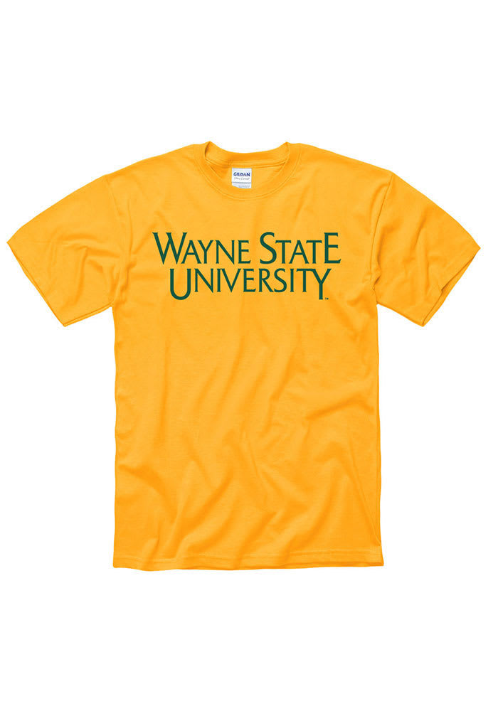 Wayne State Warriors Gold Rally Loud Short Sleeve T Shirt