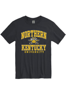 Northern Kentucky Norse Black Arch Mascot Short Sleeve T Shirt