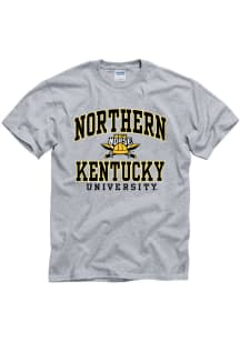 Northern Kentucky Norse Grey Arch Mascot Short Sleeve T Shirt