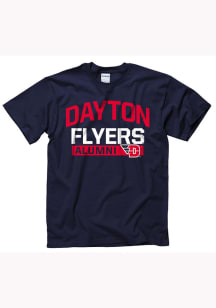 Dayton Flyers Navy Blue Alum Short Sleeve T Shirt