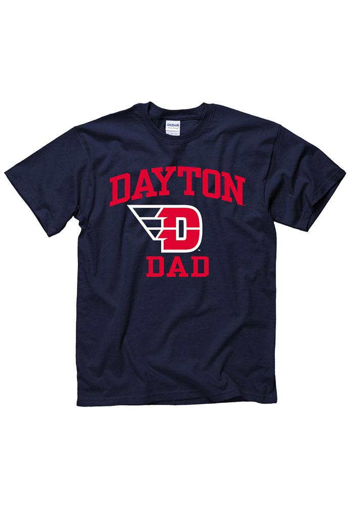 Dayton Flyers Navy Blue Dad Short Sleeve T Shirt
